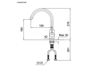 Vòi Rửa Chén Nóng Lạnh TOTO TX605KESBR